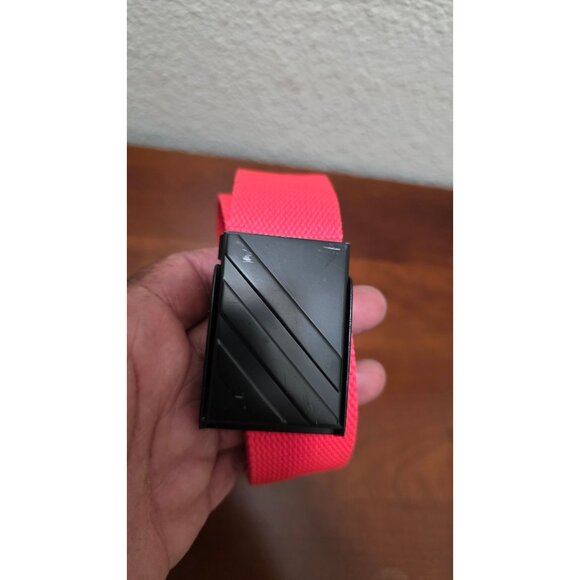 Adidas Red Woven Belt Black Metal Buckle Size OS - Picture 5 of 5